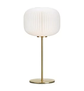 Markslojd Sober 107819 Lampa stołowa lampka 1x60W E27 mosiądz/biały - Lampy stojące - miniaturka - grafika 1