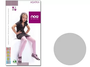 Rajstopy dziecięce z wiskozy AGATKA 122-128 Silver - Rajstopy Rajstopy dziecięce z wiskozy AGATKA 122-128 Silver - Rajstopy - miniaturka - grafika 1