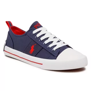 Trampki damskie - Polo Ralph Lauren Trampki Davy RF102997 Navy/Red - grafika 1