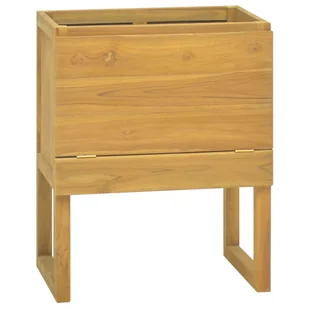 Szafka łazienkowa 60x45x75 cm lite drewno tekowe - Szafki łazienkowe - miniaturka - grafika 1