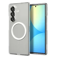 Etui i futerały do telefonów - Etui do Galaxy Z Fold 7 Spigen AirSkin Mag MagSafe Clear/White - miniaturka - grafika 1