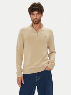 Tommy Jeans Sweter DM0DM21654 Beżowy Slim Fit - Swetry męskie - miniaturka - grafika 1