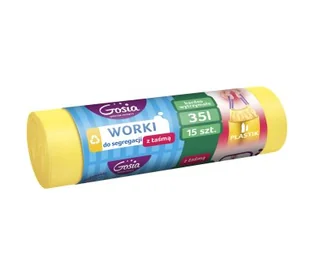 Gosia POLITAN WORKI DO SEGR.35L ŻÓŁTE 15SZT GOS000205 - Worki na śmieci - miniaturka - grafika 1