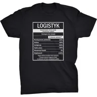 Koszulki męskie - Etykieta GDA Logistyk Koszulka Dla Logistyka - miniaturka - grafika 1