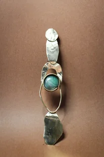 Broszka Geometrik z Agatem - Broszki Broszka Geometrik z Agatem - Broszki - miniaturka - grafika 1