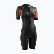 Sprzęt do nurkowania - Pianka triathlonowa damska ZONE3 Versa Swimrun black/orange/gunmetal - miniaturka - grafika 1