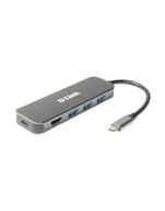 Huby USB - D-Link 5-in-1 USB-C DUB2333 - miniaturka - grafika 1