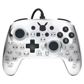 Kontroler PowerA Enhanced Wired pro Nintendo Switch - Pikachu Black & Silver (1522785-01) - Akcesoria do Nintendo - miniaturka - grafika 1