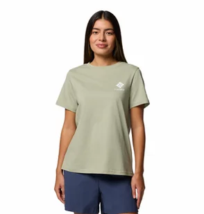 Damska koszulka Columbia Rolling Bend Graphic Short Sleeve safari - L - Koszulki i topy damskie - miniaturka - grafika 1