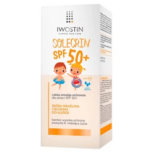 Iwostin SANOFI-AVENTIS solecrin lekka emulsja ochronna dla dzieci spf50+ 100 ml - Balsamy i kremy do opalania - miniaturka - grafika 1