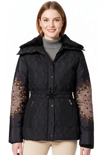 Kurtka damska Desigual Aggu zimowa czarna -S - Kurtki damskie Kurtka damska Desigual Aggu zimowa czarna -S - Kurtki damskie - miniaturka - grafika 1