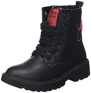 Botki damskie - Geox J Casey Girl C botki Dziewczynki , czarny , 37 EU - miniaturka - grafika 1