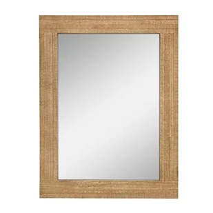 Stonebriar Prostokątne lustro ścienne z naturalnego drewna, średnie - Lustra - miniaturka - grafika 1