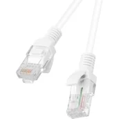 Kable miedziane - LANBERG Patchcord U/UTP PCU5-10CC-0100-W RJ45 RJ45 1m UTP kat 5e kolor biały) - miniaturka - grafika 1