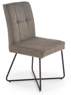 Krzesła - Krzesło tapicerowane K534 szary na czarnym stelażu - miniaturka - grafika 1