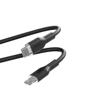Pozostałe akcesoria do telefonów - PURO ICON Soft Cable – Kabel USB-C do Lightning certyfikat MFi 1.5 m (Black) - miniaturka - grafika 1