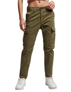 Superdry Damskie spodnie cargo slim, Oliwka toskańska, 27W / 32L - Spodnie damskie - miniaturka - grafika 1
