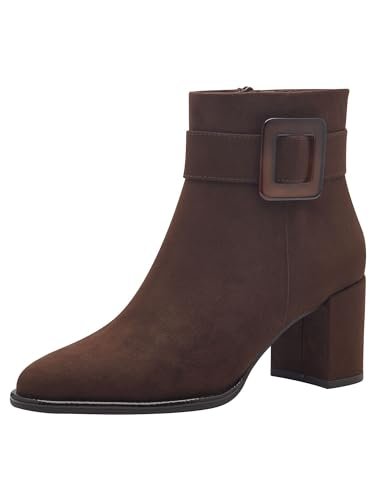 Marco Tozzi Damskie botki Zip+Slip 2-25338-43 modne kozaki, Cafe Comb, 37 EU, Cafe Comb, 37 EU