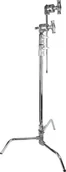 Statywy i uchwyty do lamp - Statyw oświetleniowy Kupo CT-20MK 20" Master C-Stand with Turtle Base Kit - Silver - miniaturka - grafika 1