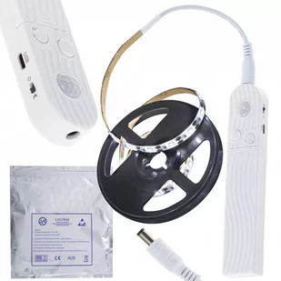 Taśma LED na baterie USB czujnik ruchu 1M zimny biały - Taśmy LED - miniaturka - grafika 1