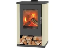 Piece wolnostojące - Hecht Solis Beige Kominek Komin Piec Kominkowy Urządzenie Grzewcze Stal Moc 11Kw - miniaturka - grafika 1