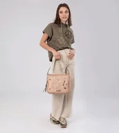 Torebki damskie - Anekke Studio Torebka damska na ramię Nude - miniaturka - grafika 1