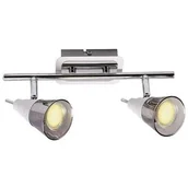 Lampy sufitowe - Ideus Plafon LAMPA sufitowa TOMI 03047 ścienna OPRAWA metalowa KINKIET reflektorki białe dymne 03047 - miniaturka - grafika 1