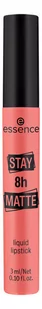 Essence Stay 8h MATTE Liquid Lipstick Matowa pomadka w płynie 03 Down to earth 3ml - Szminki - miniaturka - grafika 1