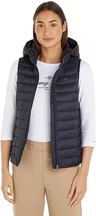 Tommy Hilfiger Damska kamizelka LW wyściełana globalna w paski, pustynne niebo, XXL, Pustynne niebo - Kamizelki damskie - miniaturka - grafika 1