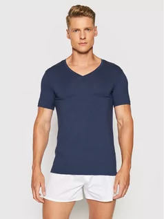 Koszulki męskie - Hanro Podkoszulek Superior 3089 Granatowy Slim Fit L, M, S, XL, XXL - grafika 1
