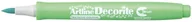 Markery permanentne - Artline SHACHIHATA Marker permanentny z końcówką pędzelkową Decorite BRUSH AR-035 metallic green 9549 - miniaturka - grafika 1