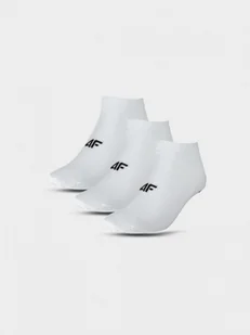 Męskie skarpetki stopki (5-pack) 4F 4FWMM00USOCM282 - białe - Skarpetki męskie - miniaturka - grafika 1