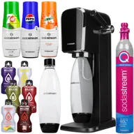 Saturatory - Saturator do wody SODASTREAM ART - czarny zestaw z butlą i syropami Pepsi 7up Mirinda napoje gazowane domowy ekspres na wodę gazowaną Quick Connect - miniaturka - grafika 1