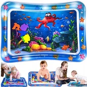 Maty edukacyjne - Mata Wodna Sensoryczna Dmuchana Dla Niemowląt Dzieci Niemowlaków Duża Xxl - miniaturka - grafika 1