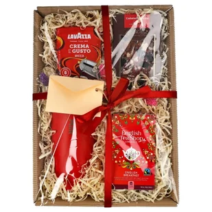 Zestaw prezentowy dla nauczyciela - Niebieski kubek, kawa, herbata i czekolada - Herbata - miniaturka - grafika 3