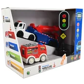 Samochody i pojazdy dla dzieci - LAWETA HOLOWNIK CIĘŻARÓWKA STRAŻ POŻARNA SAMOCHÓD SYGNALIZATOR ŚWIETLNY - miniaturka - grafika 1