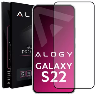 SSzkło hartowane do etui Alogy Full Glue case friendly do Samsung Galaxy S22 Czarne - Filtry prywatyzujące - miniaturka - grafika 1