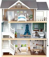 Lalki dla dziewczynek - Dziecięcy drewniany domek dla lalek Legler Urban Villa - miniaturka - grafika 1