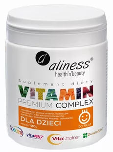 Aliness Premium Vitamin Complex dla dzieci w proszku 120g 6D09-95083 - Witaminy i minerały - miniaturka - grafika 1