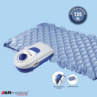 Armedical Materac pneumatyczny przeciwodleżynowy zmiennociśnieniowy Bąbelkowy AR-920 AR-920 - Poduszki, koce i materace lecznicze - miniaturka - grafika 2