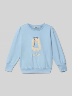 Bluza z okrągłym dekoltem - Bluzy dla dziewczynek - miniaturka - grafika 1