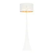 Lampy stojące - ESTRELLA LP1 WH/GOLD 1155/LP1 lampa podłogowa oryginalny design duży abażur - miniaturka - grafika 1