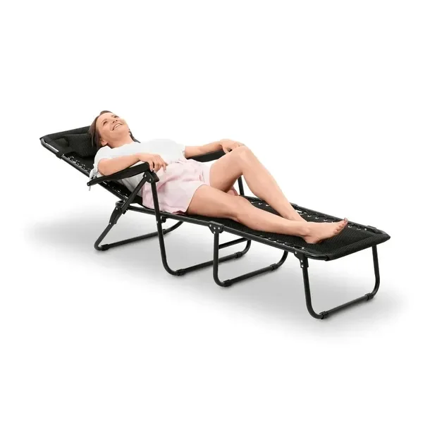 2 x LEŻANKA Leżak OGRODOWY Plażowy Regulowany 6 POZYCJI Tadar 63x182x55 cza