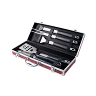 Zestawy do grillowania - Zestaw 5 akcesoriów do grilla ze stali nierdzewnej w walizce Floraland - miniaturka - grafika 1