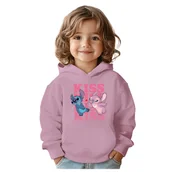 Bluzy dla dziewczynek - BLUZA DZIECIĘCA STITCH ANGEL ANDZIA KISS 134-140 Z KAPTUREM BAWEŁNIANA - miniaturka - grafika 1