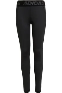 Legginsy dziewczęce Adidas Techfit sportowe czarne -140 - Legginsy - miniaturka - grafika 1