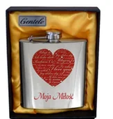 Piersiówki - Piersiówka Ze Stali Nierdzewnej Serce/ Gentelo - miniaturka - grafika 1