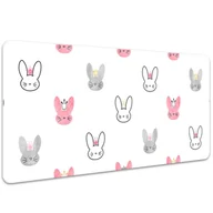 Podkładki na biurko - Mata na biurko dla dzieci Króliki w koronach 100x50 cm - miniaturka - grafika 1