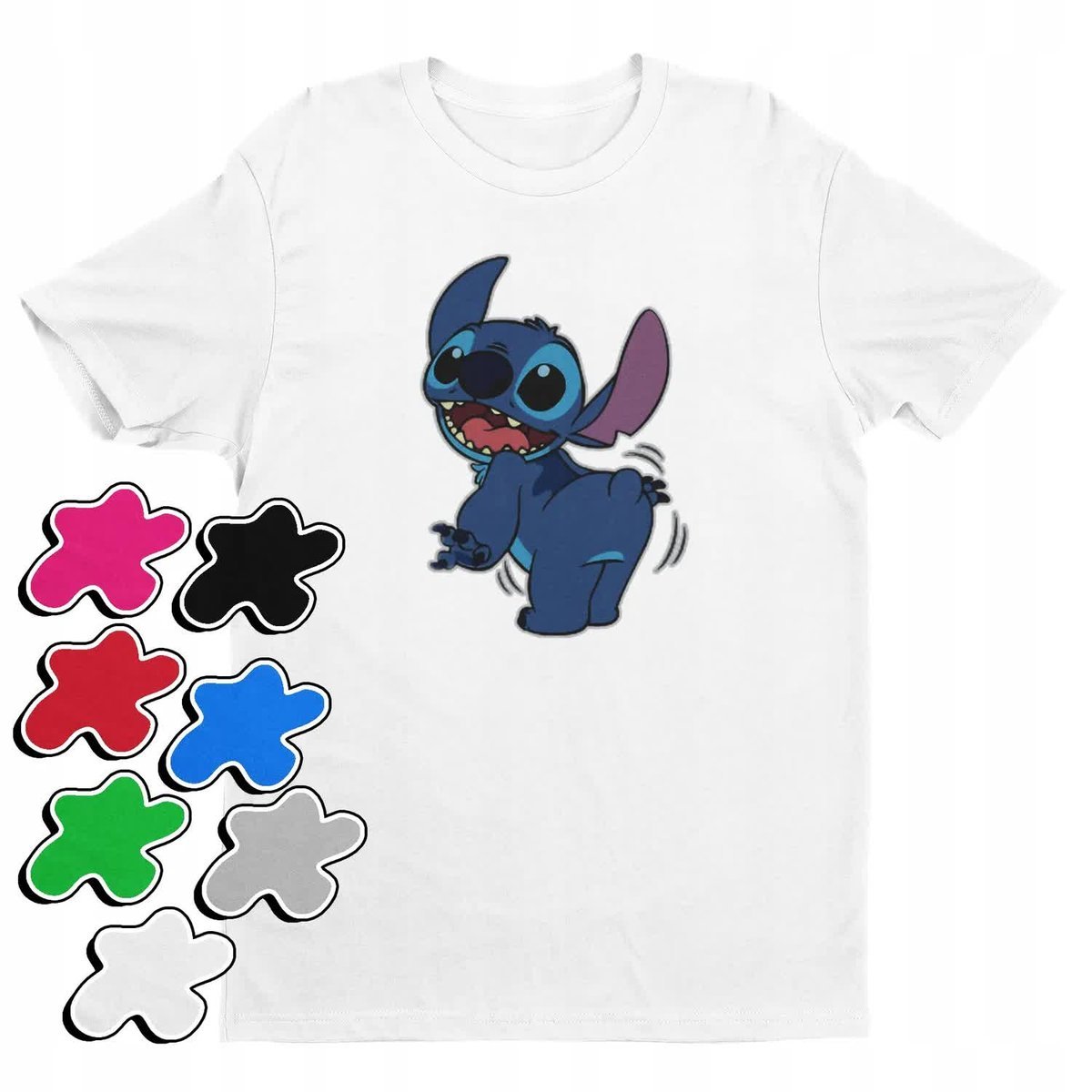 Koszulka T-Shirt Dziecięca Z Nadrukiem Duży Wybór Lilo Stitch -L 146-152