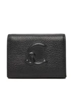 Portfele - Coccinelle Mały Portfel Damski TBN Coccinelle C-Me Lizard E2 TQK 17 21 01 Czarny - miniaturka - grafika 1